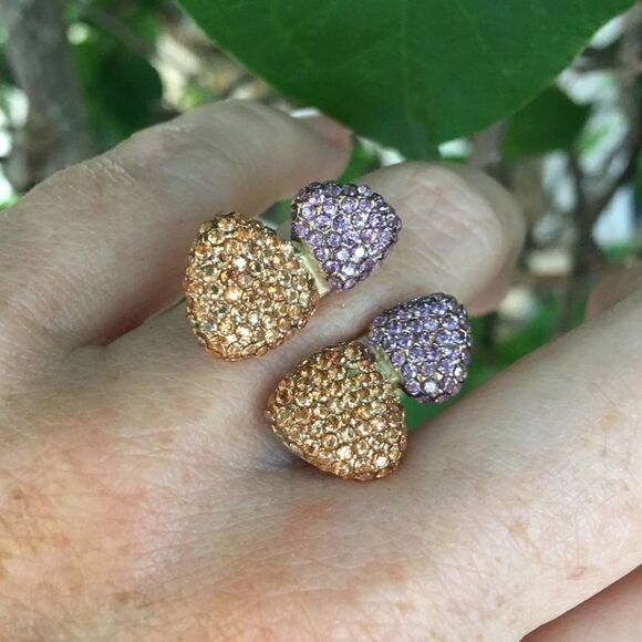 Stainless Steel Butterfly AAA grade CZ Ring 9 - Picture 3 of 8